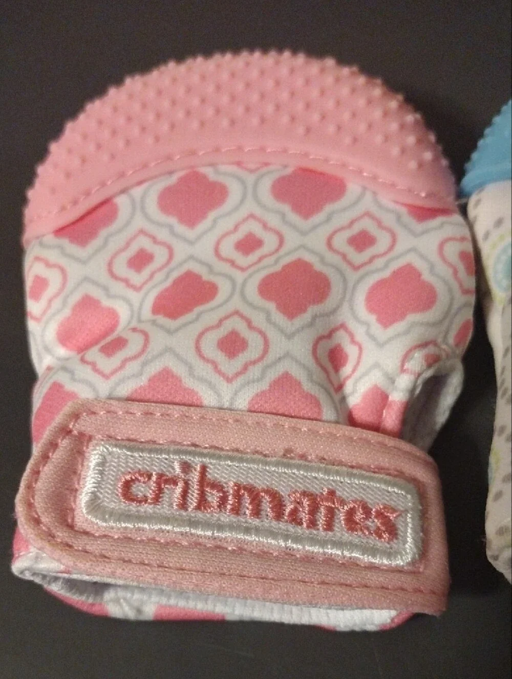 Baby Teething Mittens - Pink & Blue
